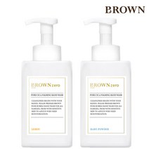 [KT알파쇼핑]브라운 핸드워시 대용량 손세정제 500ml 1+1 모음, 브라운 핸드워시 500ml 레몬향 1+1