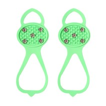 1 Pair Ice Claw Climbing Crampons 5 Studs Snow Outdoor Anti Slip Shoes Covers Travelling Easy Carryi, [01] Magenta