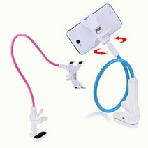 핸드폰 꽂이 고정대 거치대 스마트폰 집게 테이블 스탠드, 블루