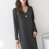 [아이엠수] 레아 브이넥 롱원피스