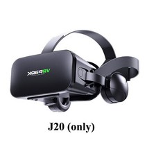 vr기기 헤드 기어 vr 스마트글라스 게임기 안경 TONLISH-VRPARK J20 3D VR 가상 현실 스마트 폰 안드로이드 게임 스테레오 헤드셋 컨트롤러 4.7- 6.7, [01] J20, 01 J20