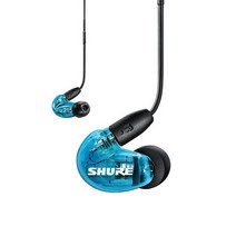 [이어폰&헤드폰] Shure Se215 IEM 유선 이어폰 Hifi 인 이어 헤드폰 버드 고 충실도 스테레오 소음 감소 3.5mm 전문 스포츠, [02] Blue No Mic