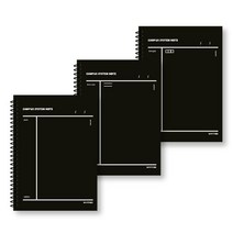 루틴 캠퍼스 시스템노트 3EA 스프링 코넬대학교노트 학용품 신학기 노트, BLANK(무선) 3권, WHITE GREY