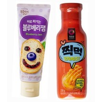 복음자리 블루베리잼 +찍먹 오지치즈소스 [바로발라먹는/튀김요리와 찰떡궁합/피쉬커틀렛/새우튀김소스/고소한 체다치즈와 매콤한 할라피뇨/간단한 안주/간식], 상세설명