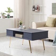 [아트랙] 제니스-1000/1200 거실테이블 소파테이블 둥근테이블 높은테이블 테이블, 높은(네이비)