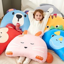 헬로하이주 애착동물 베개 아기베개 유아베개 동물베개 솜포함 디자인선택, 애착동물 베개(대형)/케라(트리케라톱스)