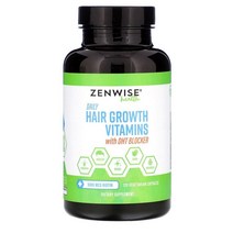 젠와이즈 헬스 헤어그로스 비타민 DHT 블럭커 식물성캡슐 120정