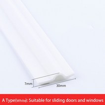 방음재 흡음재 흡음판 방음문 차음재 실내방음벽 새로운 슬라이딩 창 씰링 스트립 도어 솔기 방풍 방음, 06 A Type-White_01 1M