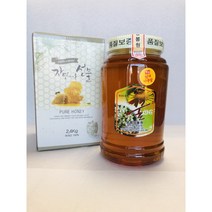 [보령양봉원] 국내산 100% 천연벌꿀 감로꿀 2.4kg 헛개꿀, 1개