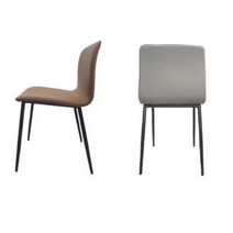 헤브투바이 카페 인테리어 레스토랑 식당 철재 업소용 가정용 디자인 화장대 의자 체어, 브라운