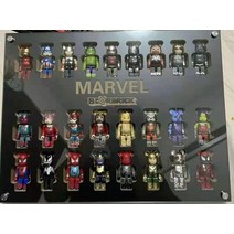 베어브릭 100% 케이스 장식장, 마블 25 블랙(33X43.5)