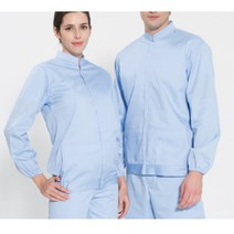 땀배출 쾌적착용 스판덱스 위생복 상의 HACCP 빠른건조 육가공, M, 화이트