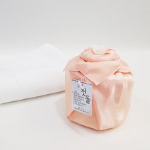 [나눔파티] 웨딩 돌잔치 생신 호텔 수건 답례품 150g 30수 실크보자기 비닐백포장, 1개, 피치
