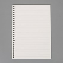 B5 26공 바인더 노트 속지 60매(유선) C030