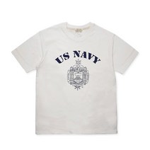 밀리터리박스 그롭스 U.S. NAVY ACADEMY 반팔 티셔츠(아이보리)
