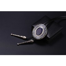 유럽풍 루프 볼로타이 블랙 큐빅 로프 타이 남자 정장 셋업 액세서리 악세사리 타이슬링