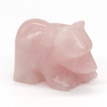 조각상 인테리어 소품샵 1.5 quot고양이 코끼리 거북이 토끼 올빼미 개구리 물고기 곰 개 말 늑대 뱀 동상 자연 치유 크리스탈 동물 돌 조각, [59] B Rose Quartz, [03] 10PC