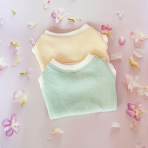 (맞춤제작)강아지 데일리 니트조끼, 옐로우