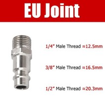 커플러 퀵 커넥터 EU 타입 푸시 인 공압 피팅 고압 커플링 공기 주입기 유럽 표준 작업 246086, 02 EU PM_02 8mm