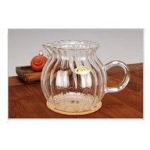물식힘사발 전통찻집 전통차도구 다기 유리 숙우 380ml 티타임도구 탕관 유리사발, 상세페이지참조