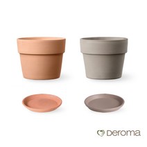 데팡스 데로마 이태리토분 캐시팟페르페토 화분+받침세트 인테리어화분 대형화분 거실화분, 화분15cm(그라파이트)+깔망