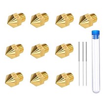 10Pcs 0.2 0.3 0.4 0.6 0.8mm 3 노즐 MK8 3D 프린터 압출기 Brss Creality Ender V2 pro 5 CR-10, 0.3MM