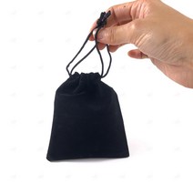 13x18cm 블랙 벨벳 주머니 미니 파우치 보석 소품 보관 수납