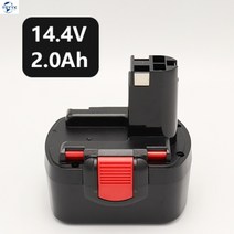 YGYYK 보쉬 충전기 전동드릴 배터리 GSR7.2 GSR9.6 12V 14.4V 충전드릴, 14.4v 2.0Ah(2000밀리암페어)개