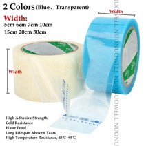 잔가지 파쇄기 1롤 5 30cm x m 투명 온실 필름 수리 테이프 자외선 방지 농업 정원 접착 창 고, 02 Transparent 6CM
