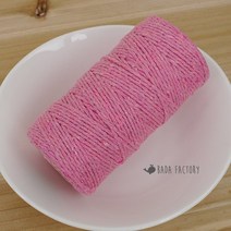 바다팩토리 마크라메 실 0.2cm 컬러 면로프 10합 (3마), 1.핑크