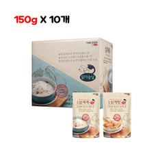 더독 강아지 고양이 겸용 삼계죽 삼계탕 영양간식 150gX10개, 1박스, 삼계탕 150g X 10개