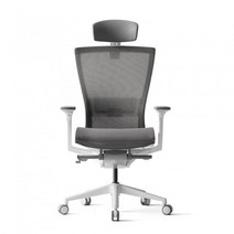 에보니아 클라라 통풍체어 130 화이트바디, 프레임화이트 메쉬블랙