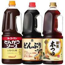 일본 기꼬만 대용량 혼쯔유 국물용 만능 간장 돈부리 덮밥소스 돈까스소스, 01.돈까스소스 1.8L