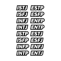 세나 블루투스 50S 데칼 스티커 모음, MBTI 스티커 ENTJ