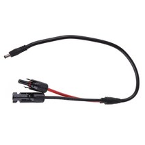 1PC DC5521 태양 전지판 커넥터 태양 광 인버터 커넥터 태양열 전원 공급 장치 DC5.5x2.1mm 플러그 어댑터 케이블 0., 검은색