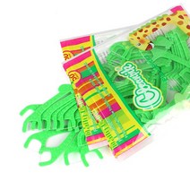 클린픽 키즈플로스픽스 유아용 치실 지퍼형 50p, 그린, 2개