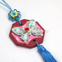 한지 노리개 DIY 한지공예 만들기세트 두리한지공방, 01.비단노리개만들기(7)_자주