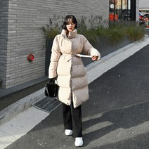 떳다그녀 리즈엘 덕다운 더블 롱패딩