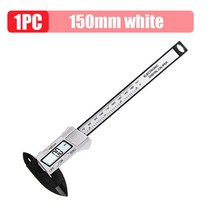 버니어캘리퍼스 다이얼 하이트 게이지 디지털자 디지털 캘리퍼스 전자 버니어 150mm 미터 눈금자 측정 도구, 04 150mm white