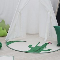 국내제작 악어 원형러그.러그랜드