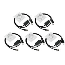 니콘 토탈 스테이션 6PIN 케이블 NPL 352 / DTM 522 322 DTM552 용 다운로드 데이터 USB 측량 5 개