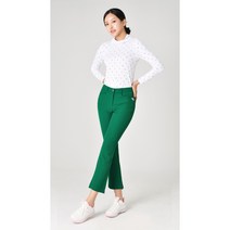 UB-15 밑주름 링클프리 여름 9부 바지 스판 빅사이즈 나팔 부츠컷 여성 골프 웨어