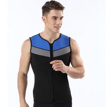 다이빙 웻슈트 드라이슈트 바다수영 서핑 남성용 네오프렌 민소매 잠수복 조끼 자켓 반바지 2mm UV 보호, 03 MY116_04 XL