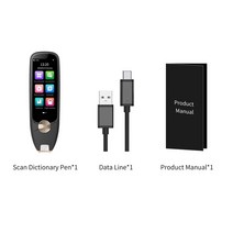북스캔 책스캔 BOELEO-사전 변환 펜 스캐너 텍스트 읽기 번역기 장치 다국어 지원 116 개 언어, 01 Black