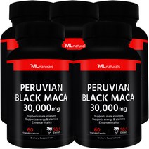 [미국번개배송] 착한명품 마이라이프 내추럴스 블랙 마카 30 000 mg 60정 5병, 5개