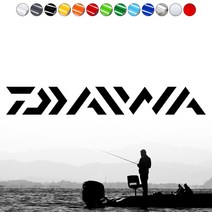 낚시로고스티커 FS005 DAIWA 다이와 조구사마크 태클박스 자동차꾸미기, 1개, 흰색L
