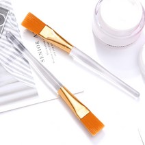 PKFARM 3P 얇고 고르게 발리는 피부 미용 크림 팩 브러쉬 위생 팩붓 피부관리사, 골드