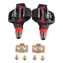 로드 MTB 자전거 페달 Costelo-XC 12 MTB 산악자전거 페달 264g 카본 Ti 티타늄 자전거 클리트 포함, 02 just cleats