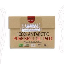 굿소일직구 South Pacific Health 남극 퓨어 100% 크릴오일 1500mg 60캡슐, 인지질 740mg 함유 건강 보조 식품