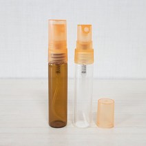 스윗바틀 향수공병, 100개, ③5ml 투명유리병/주황색 캡
